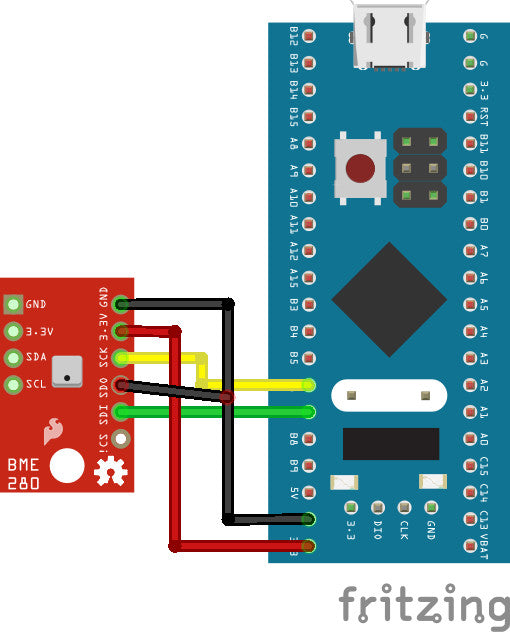 BME280 Altimeter and Barometric Pressure/Humidity Sensor Module