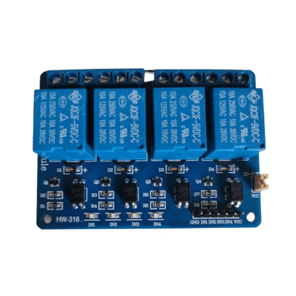 5V 4 Channel Relay Module with Optocoupler