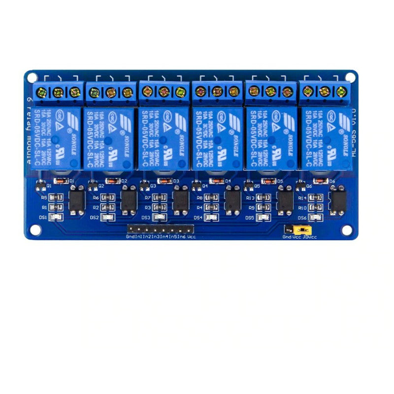 5V 6 Channel Relay Module with Optocoupler