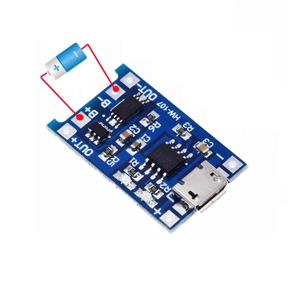 TP4056 Battery Charging Module – with Protection – For Li-ion Battery