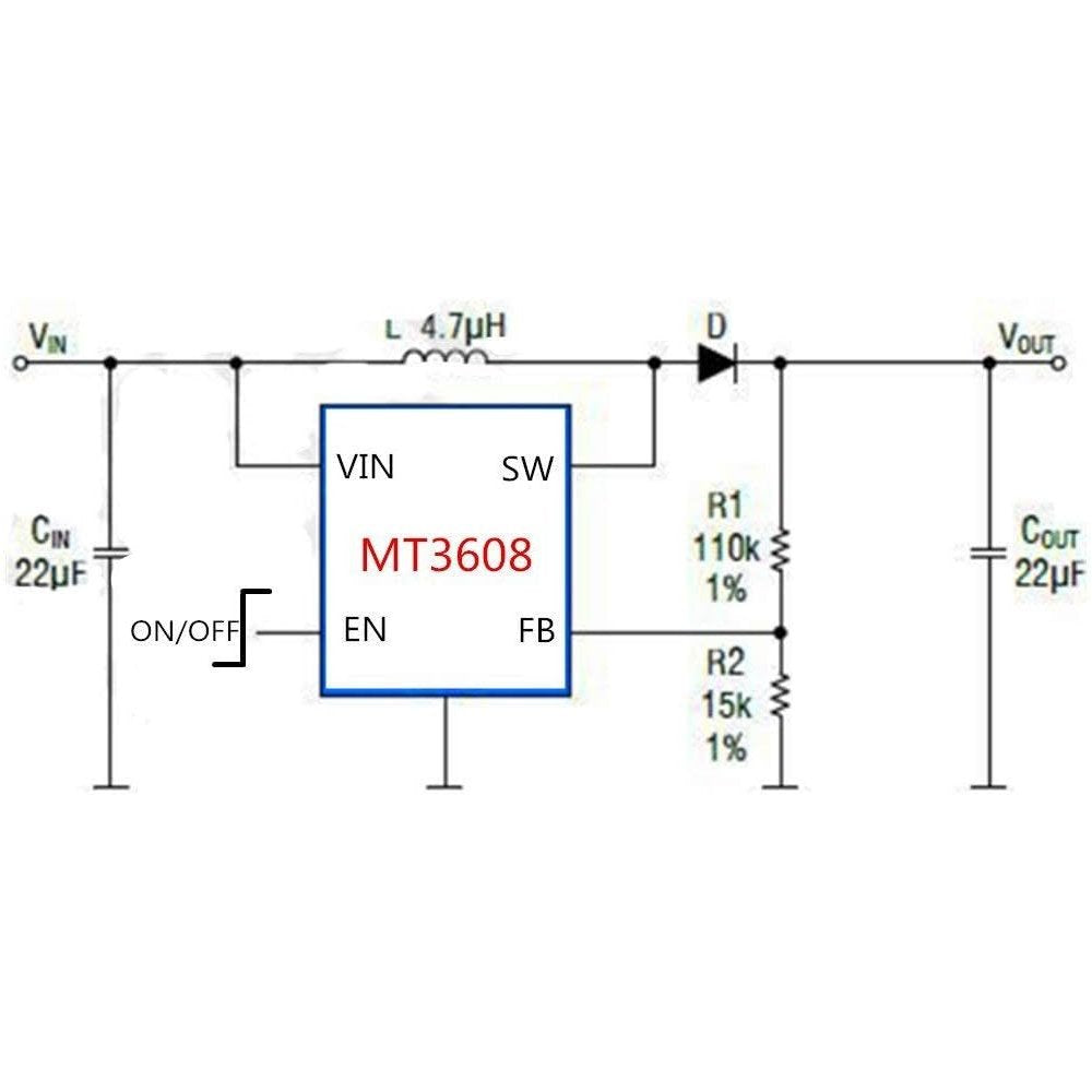 MT3608 DC-DC Boost Converter Module