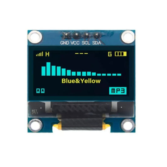 0.96 inch 128×64 I2C 4Pin OLED Display Module (Yellow-Blue)