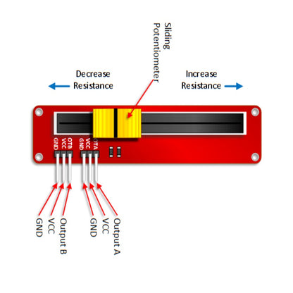 Sliding 10k Potentiometer Module