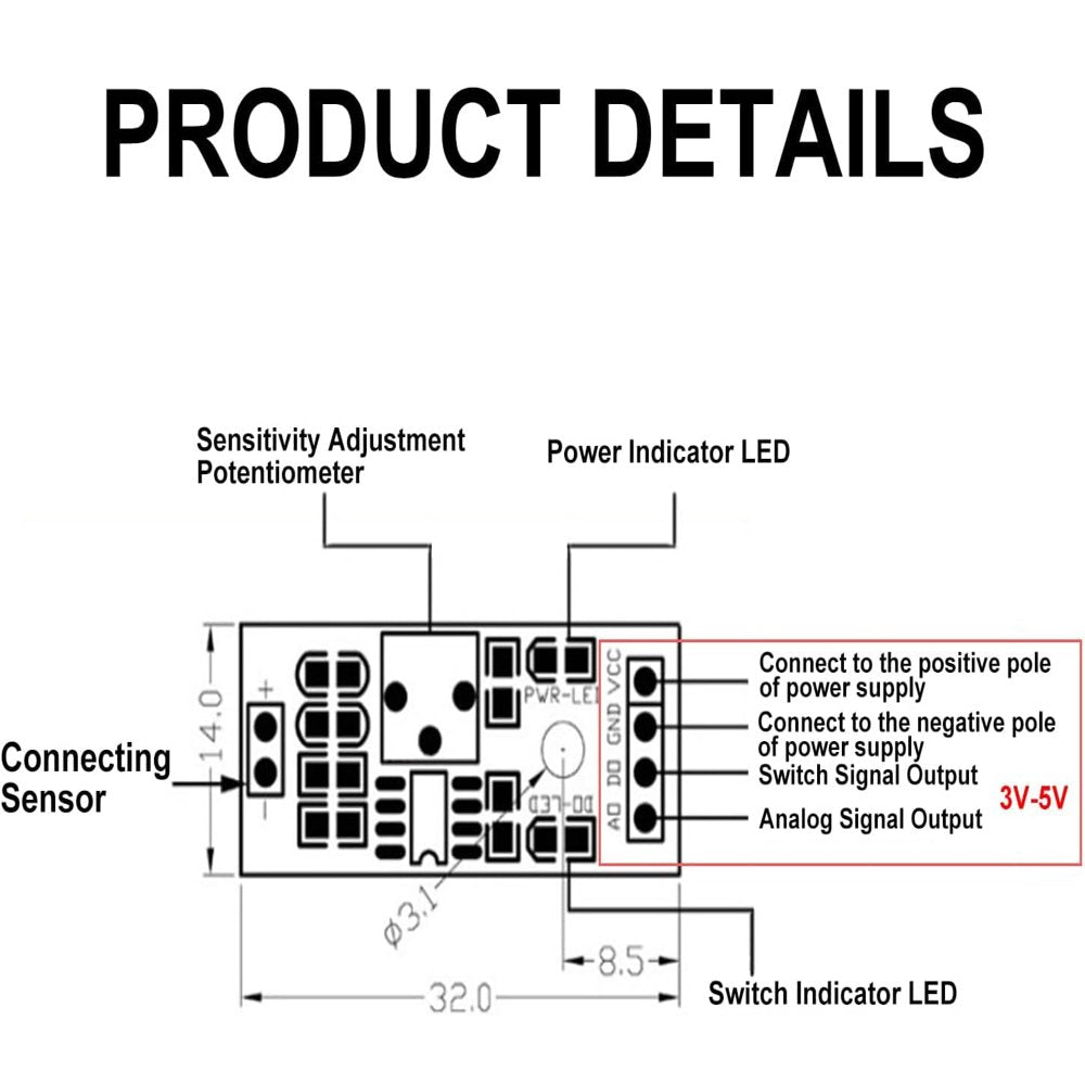 Raindrops Detection Sensor Module