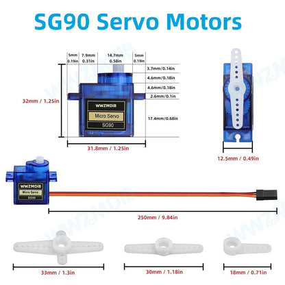 TowerPro SG90 Continuous Rotation 360 Degree Servo Motor