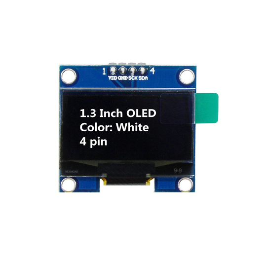 1.3 Inch I2C OLED Display Module 4pin- WHITE (SH1106)