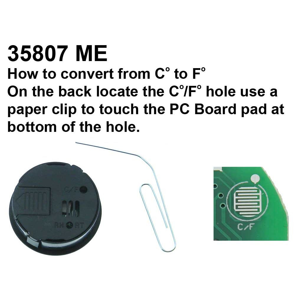 Temperature & Humidity Meter (Round)