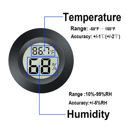 Temperature & Humidity Meter (Round)