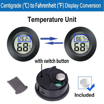 Temperature & Humidity Meter (Round)